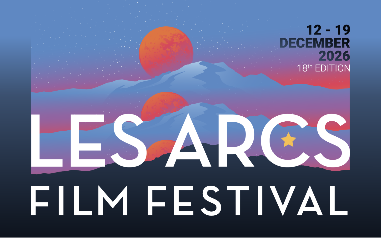 Affiche officielle des Arcs Film Festival 2026